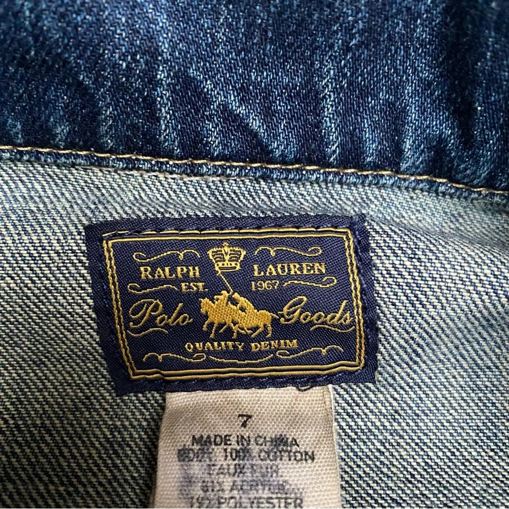 Ralph Lauren Denim Distressed Girls Jacket